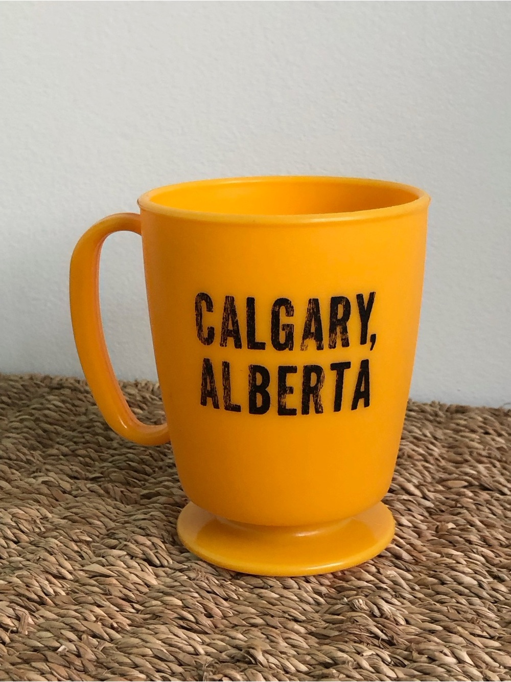 70s VINTAGE Collectors Stampede Rodeo Calgary Alberta Plastic Cowboy Mug Cup